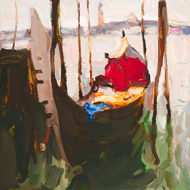 Современный художник Эдуард Аниконов, картина - Венецианская лодка