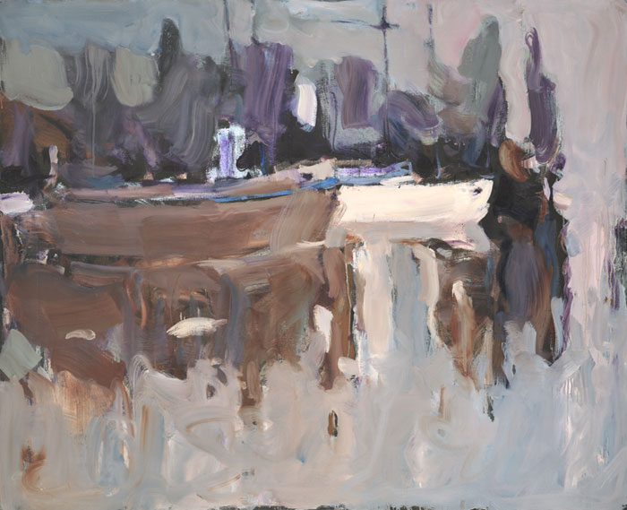 Современный художник Эдуард Аниконов, картина - Вечер в бухте
