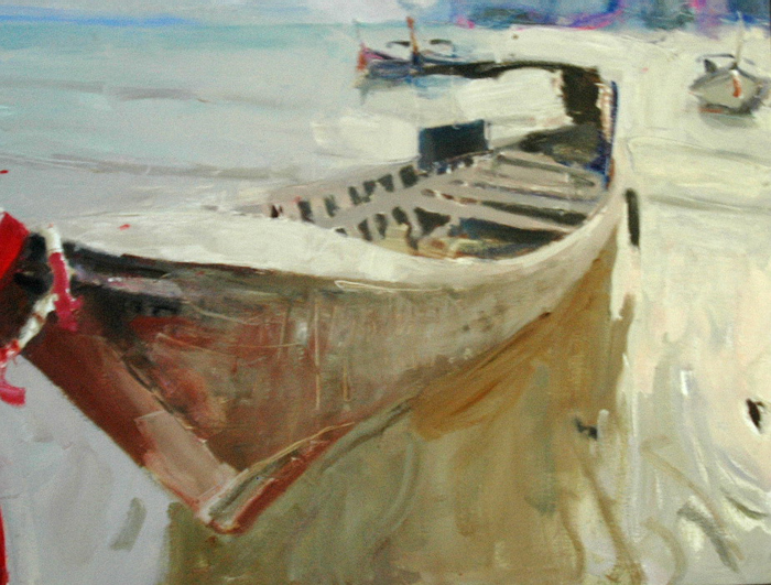 Современный художник Эдуард Аниконов, картина - Лодки 5