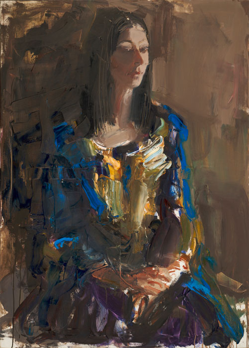 Современный художник Эдуард Аниконов, картина - Испанская танцовщица с синей шалью