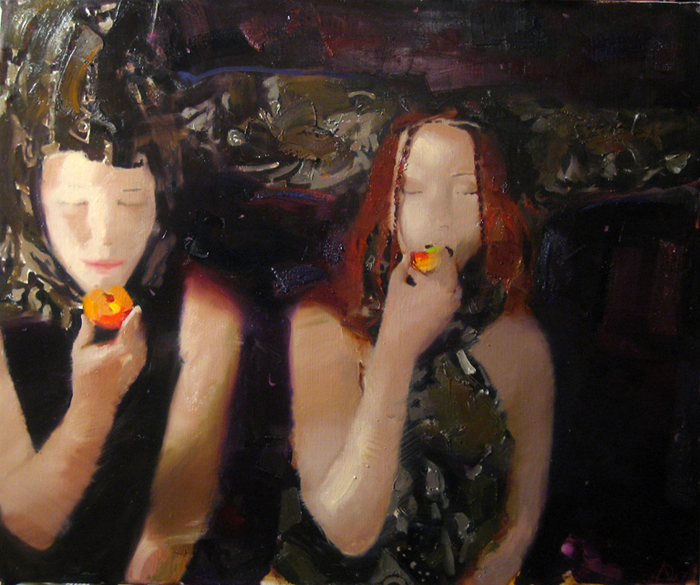 Современный художник Эдуард Аниконов, картина - Две Евы