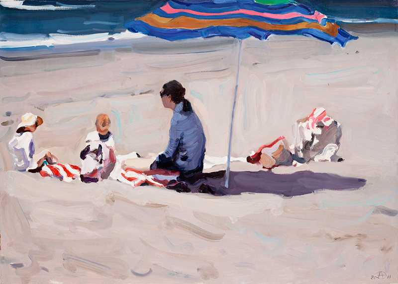 Современный художник Эдуард Аниконов, картина - На пляже