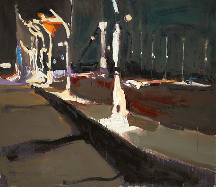 Современный художник Эдуард Аниконов, картина - Геометрия ночных улиц