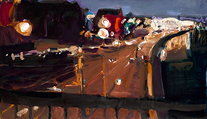 Современный художник Эдуард Аниконов, картина - Крымский мост