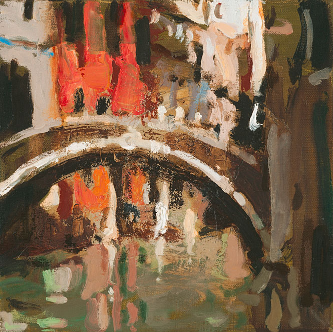 Современный художник Эдуард Аниконов, картина - Венецианский мост