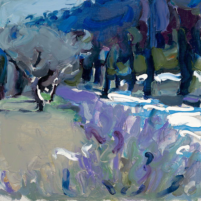 Современный художник Эдуард Аниконов, картина - Сиреневый этюд