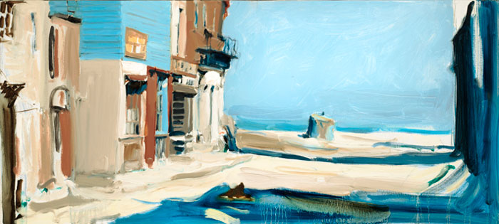 Современный художник Эдуард Аниконов, картина - Сиеста в южном городе