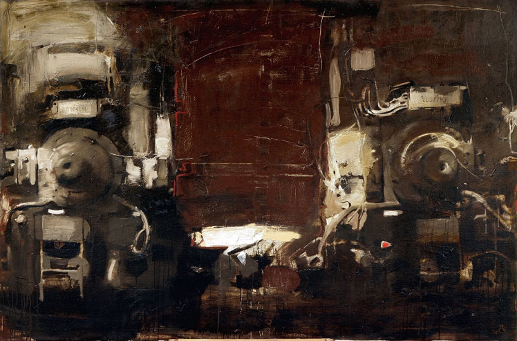 Современный художник Эдуард Аниконов, картина - Механизм 2