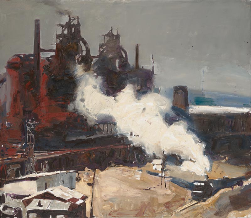 Современный художник Эдуард Аниконов, картина - Промышленный пейзаж 4