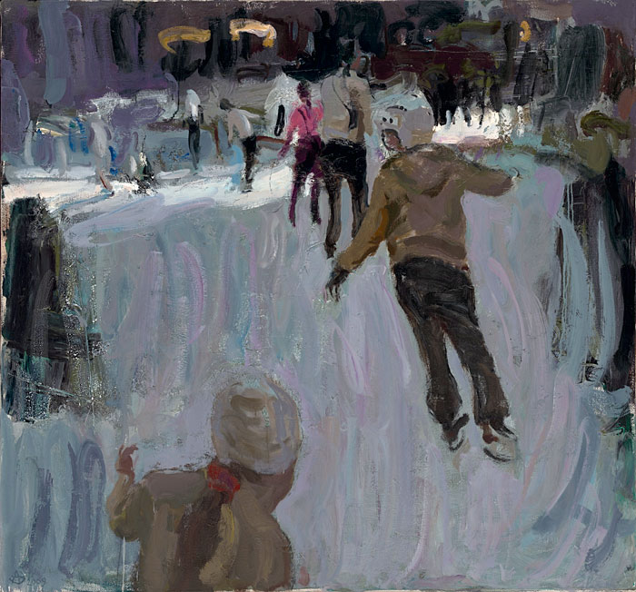 Современный художник Эдуард Аниконов, картина - Игры на льду